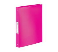 Viquel - Carpeta suave A4 MAXI FEEL'EASY 4 anillas para documentos A4, plástico resistente, etiqueta de identificación en el rebanado, color rosa