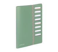 Viquel - Clasificador A4 8 compartimentos Business CLASS - Organizador de respaldo con cierre elástico para oficina y hogar, color verde