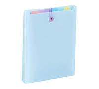Viquel - Clasificador de 6 posiciones para mochila - Organizador de bolsas Rainbow Pastel - Clasificador vertical A4 - Azul