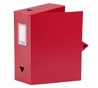 Viquel Class Doc - Caja para archivar (polipropileno, ancho 100 mm, color rojo