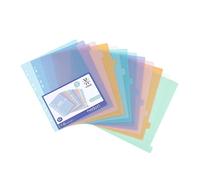 Viquel - Lote de 12 separadores de plástico para carpeta A4 Maxi formato o carpeta de palanca (24,5 x 30,5 cm)