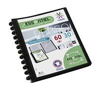 Viquel Maxi Geode Encuadernación personalizable 60 fundas en polipropileno, color negro