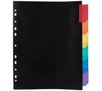 Viquel Maxi Rainbow Juego de 6 separadores A4, polipropileno, colores surtidos (arcoiris)