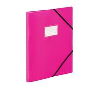 VIQUEL - Portavistas 120 vistas A4 FEEL'EASY - Protector de documentos de plástico resistente - 60 fundas - Ideal para la oficina o el hogar - Rosa