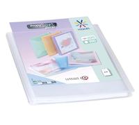Viquel - Portavistas A4 200 vistas - Portadocumentos personalizable - 100 fundas de calidad lisa, incoloro