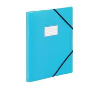 VIQUEL - Portavistas de 120 vistas A4 FEEL'EASY - Protector de documentos de plástico resistente - 60 fundas - Ideal para la oficina o el hogar - Azul turquesa