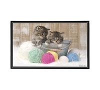 Viquel - Protector de escritorio para niños o adultos gatitos - 59,5 x 36,2 cm - Negro