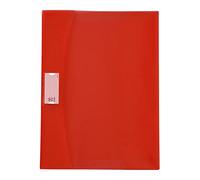 Viquel Strong Cover - Protector de cuaderno a4 rojo de plástico de alta calidad - Parte trasera reforzada - Con solapas de marcapáginas