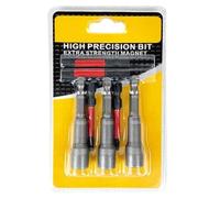 VIRELLO Juego de puntas de destornillador magnéticas, 7 piezas de aleación de acero extendido para taladro de pistola, puntas antideslizantes T20 T25 PH2 de 65 mm