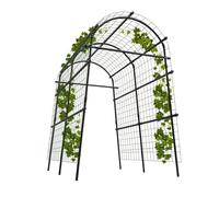 Virimolo - Malla de jardín (115 x 183 x 230 cm), diseño de arco metálico | Decoración de jardín, resistente a la intemperie, enrejado para plantas trepadoras al aire libre, frijoles, frutas y verduras