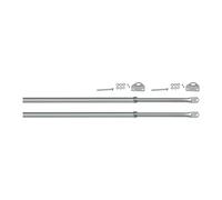 Viro Kit de par de barras de cerraduras para puertas basculantes, de acero galvanizado, extensible de 88 a 165 cm