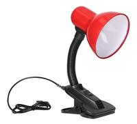 Virone LATSA Luz Para Leer Con Abrazadera 40W E27 Acero + Plástico (Rojo)