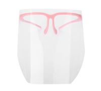 Visera de Protección Facial, Visera Transparente de Cara Completa Resistente a la Máscara Dental Profesional Desmontable Protectora Dental Protectora Dental para Actividades Diarias Y Trabajo(Rosa)