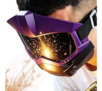 Visera de soldadura,Protección ocular desmontable opaca automática ajustable - Pantalla facial de seguridad | Para construcción automotriz producción de metales soldadura por quemador, trabajo de