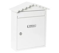 Arregui Buzón exterior Visit E5741 – Acero, Tamaño M (DIN A4 y revistas), Antilluvia, Blanco