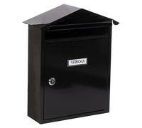 Arregui Buzón exterior Visit E5744, acero M (DIN A4 y revistas), antilluvia, negro