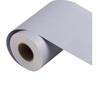 VisitRyl Adhesivo Decorativo Pared Con Borde Mpermeable Autoadhesivo Pvc Borde Decorativo Para BañO, Sala De Estar, Cocina Gris Claro 15cm X 500cm