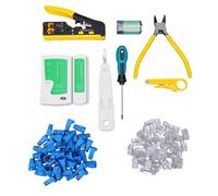 VISLONE Crimpadora RJ45 con comprobador de cable, kit herramientas red (AR0612)