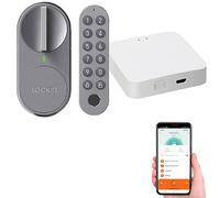 VisorTech Cerradura Inteligente para Puerta: Cerradura eléctrica, con Puerta de Enlace Wi-Fi, Ingreso de Pin, Sensor de Huella Dactilar (WLAN, inalámbrica, Radio)