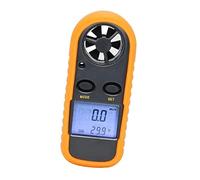 Vistreck Anemómetro Digital de Bolsillo con Pantalla LCD para Medir la Velocidad del Viento y la temperatura: Ligero y Portátil