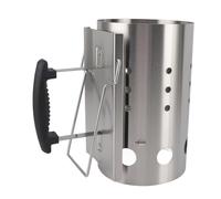 Vistreck Arrancador de Chimenea, Barril de Arranque Carbón Portátil Acero Inoxidable para Barbacoa y Leva