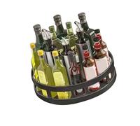 Vistreck Bandeja Organizadora de Especias de Cocina Giratoria 360 grados: Contenedor Almacenamiento Acero Al Carbono para una Gestión Eficiente las Especias