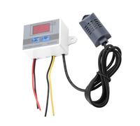 Vistreck Controlador de Interruptor Higrómetro Digital XH-W3005 - Sensor de Humedad 0-99% RH, Opciones 12V/24V/220V (12V)