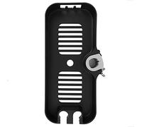 Vistreck Estante de Almacenamiento Ajustable para Poste de Ducha, Color Negro Mate, con Soporte para Cabeza, Accesorio Baño Accesorios Ducha