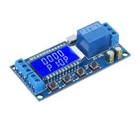 Vistreck Módulo de Interruptor de relé del Temporizador Retardo del Disparador Ciclo con Pantalla LCD, Sincronización Ajustable 0,01 S a 9999 Min