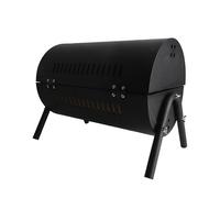 Vistreck Parrilla de Carbón Portátil con Diseño de Doble Cara (Black) | Parrilla de carbón de metal, versátil y desmontable, ideal para cámaras, picnics y reuniones en el patio trasero.