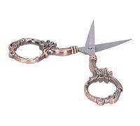 Vistreck Tijeras Vintage de Flores para Corte Fácil de Hilo y Recolección | Uso versátil para bordar, coser y cortar papel, material de acero inoxidable, compacto para viajes y almacenamiento.