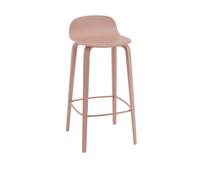 Visu Taburete de Bar con Base de Madera Tan Rose Alt. 88,5