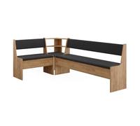 Vitalispa Conjunto con banco esquinero Roman Roble dorado 120.1x210.1 cm