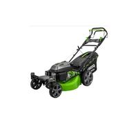 VITO - Cortacésped térmico de gasolina profesional 6,5 CV 196 cm³ - Ruedas delanteras giratorias 508 mm 6 alturas (25-75 mm) Mulching Eyección Lateral/Trasera Superficie 2000 m²
