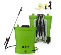 VITO - Pulverizador de jardín 16L con batería pulverizador eléctrico 12V/8AH, 6 bares, autonomía de 4 horas, con boquillas, cargador y lanza telescópica incluida, tratamiento de cultivos, plantas