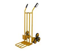 VITO VICTE200 - Carretilla de mano para subir escaleras, capacidad de carga de 200 kg, ruedas de goma maciza, carretilla de transporte para escaleras, carretilla de mano robusta con neumáticos de goma