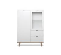 Vitrina 2 puertas y 2 cajones - al. 140 cm - copenhague