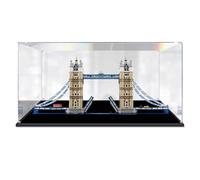 Vitrina acrílica, compatible con Lego 10214 London Bridge, a prueba de polvo, resistente a los rayos UV (solo vitrina, kit no incluido) (2 mm)
