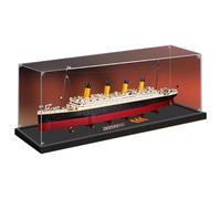 Vitrina acrílica, compatible con Lego 10294 Titanic, caja expositora transparente a prueba de polvo, resistente a los rayos UV (solo vitrina, kit no incluido) (transparente 3 mm)