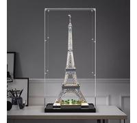 Vitrina acrílica para Lego 10307 Torre Eiffel, caja a prueba de polvo, caja de almacenamiento, caja transparente, caja expositora compatible con Lego 10307 (solo funda, sin modelo) (3 mm)