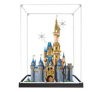 Vitrina acrílica para Lego 43222 modelo de castillo de Cenicienta, caja transparente a prueba de polvo, compatible con kit Lego 43222 (modelo no incluido) (especular 2 mm)