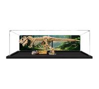 Vitrina acrílica para Lego 76968 Dinosaur Fossil Tyrannosaurus Rex, caja a prueba de polvo, caja de almacenamiento, caja transparente, caja expositora compatible con 76968 (solo caja) (fondo B)