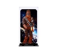 Vitrina acrílica para Lego Star Wars Chewbacca 75371, caja expositora a prueba de polvo compatible con Lego, modelo de regalo (fondo A)