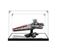 Vitrina acrílica transparente para Lego 75441 Mini modelo Halcón Milenario, caja transparente, caja de almacenamiento, caja a prueba de polvo (modelo no incluido) (base de espejo 3 mm)