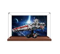 Vitrina acrílica transparente para Lego 75441 Mini modelo Millennium Falcon, caja transparente, caja de almacenamiento, caja a prueba de polvo (modelo no incluido) (fondo A)