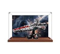 Vitrina acrílica transparente para Lego 75441 Mini modelo Millennium Falcon, caja transparente, caja de almacenamiento, caja a prueba de polvo (modelo no incluido) (fondo B)
