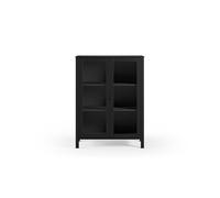 Vitrina alta 2 puertas negro sirio 90 cm