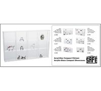 Vitrina Colección Acrílico Conchas 12x85x75x42mm SAFE 5258 Compacta 350x240x45mm