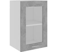 Vitrina colgante "Lyon" de, gris hormigón, 40 x 31 x 60 cm, madera de ingeniería