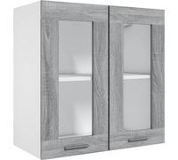 Vitrina colgante "Lyon" gris Sonoma 60x31x60 cm madera de ingeniería